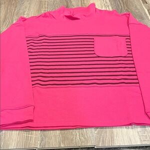 Croft & Barrow Fuchsia Long Sleeve Top Size X-Large